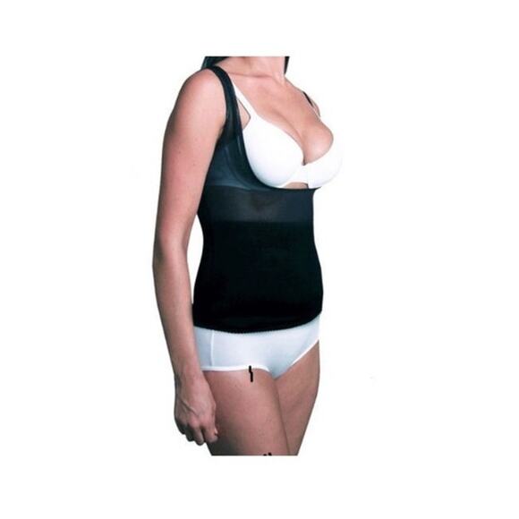 Biridie? Denim Vest Sz Medium Beaded Dip Dyed USA Red White Blue - Picture 1 of 9